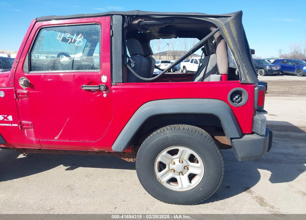 2008 JEEP WRANGLER X VIN: 1J4FA24138L624756