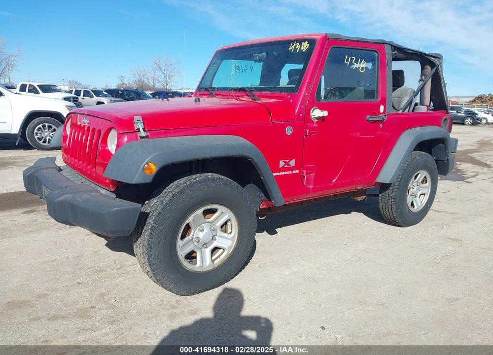 2008 JEEP WRANGLER X VIN: 1J4FA24138L624756