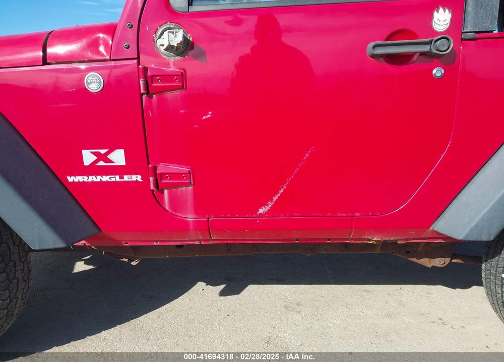 2008 JEEP WRANGLER X VIN: 1J4FA24138L624756