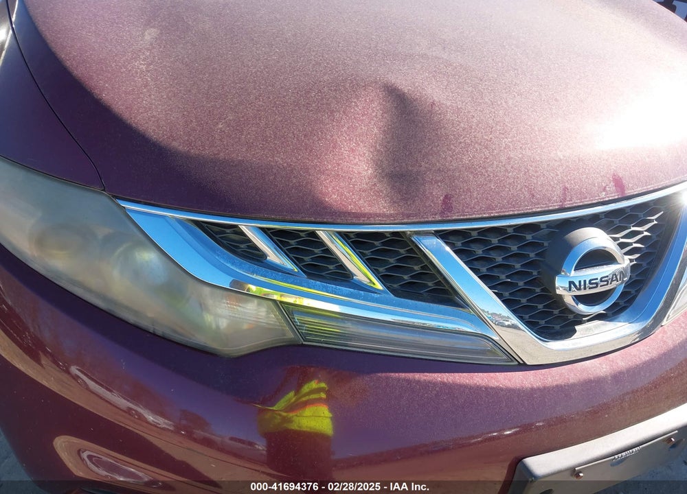 2011 NISSAN MURANO S VIN: JN8AZ1MU9BW064877