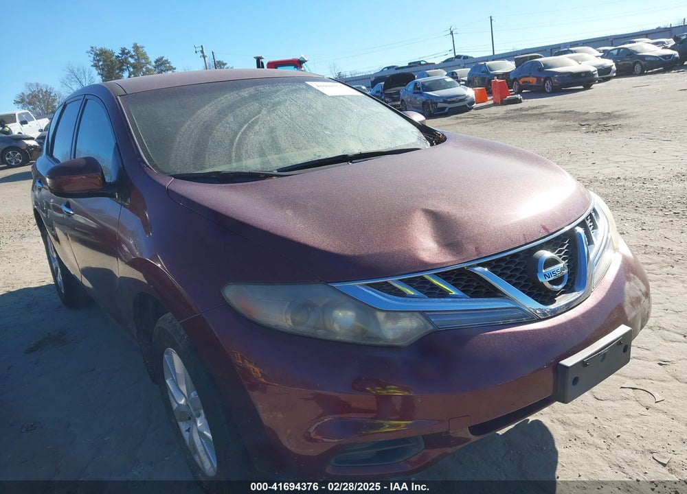 2011 NISSAN MURANO S VIN: JN8AZ1MU9BW064877