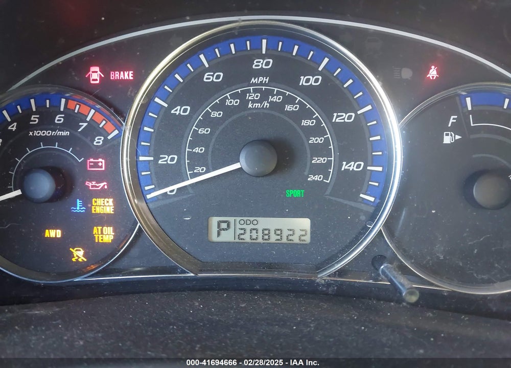 2010 SUBARU FORESTER VIN: JF2SH6AC0AH736857