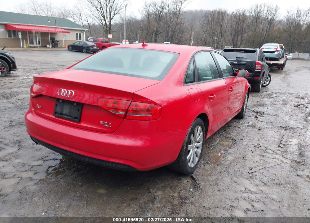 2014 AUDI A4 VIN: WAUBFAFL6EN025510