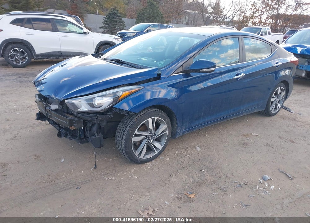 2014 HYUNDAI ELANTRA VIN: KMHDH4AE6EU130694