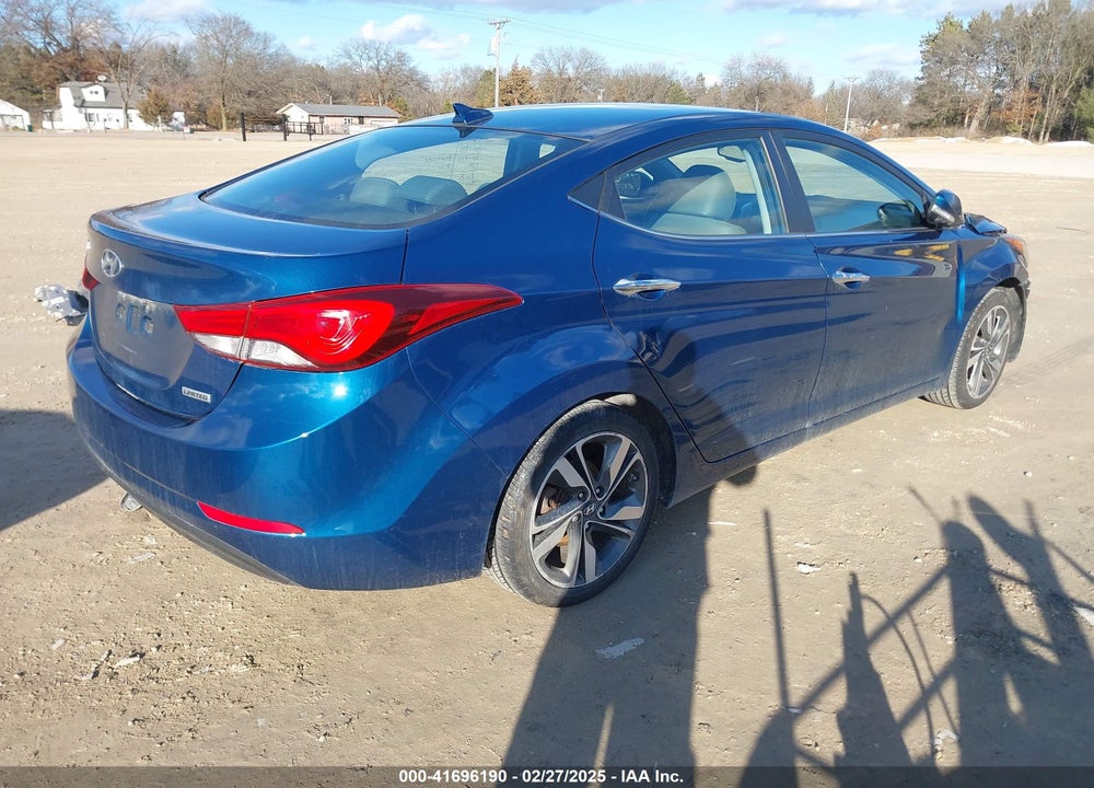 2014 HYUNDAI ELANTRA VIN: KMHDH4AE6EU130694