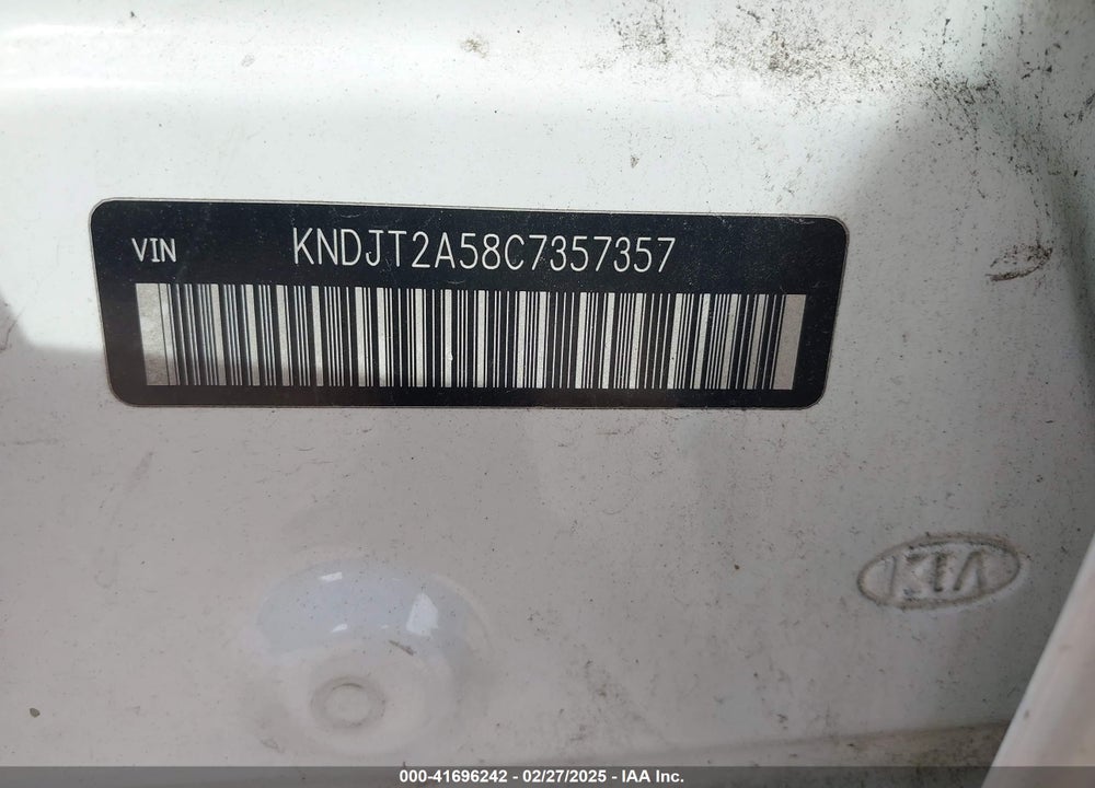 2012 KIA SOUL VIN: KNDJT2A58C7357357