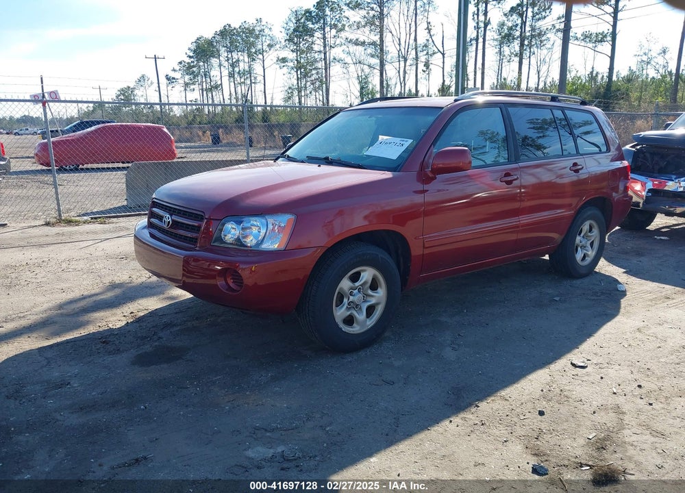 2002 TOYOTA HIGHLANDER VIN: JTEGD21A520042880