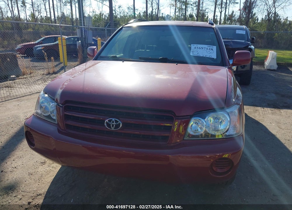 2002 TOYOTA HIGHLANDER VIN: JTEGD21A520042880