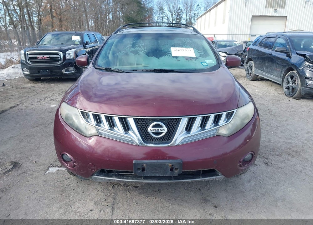 2009 NISSAN MURANO VIN: JN8AZ18W09W115222