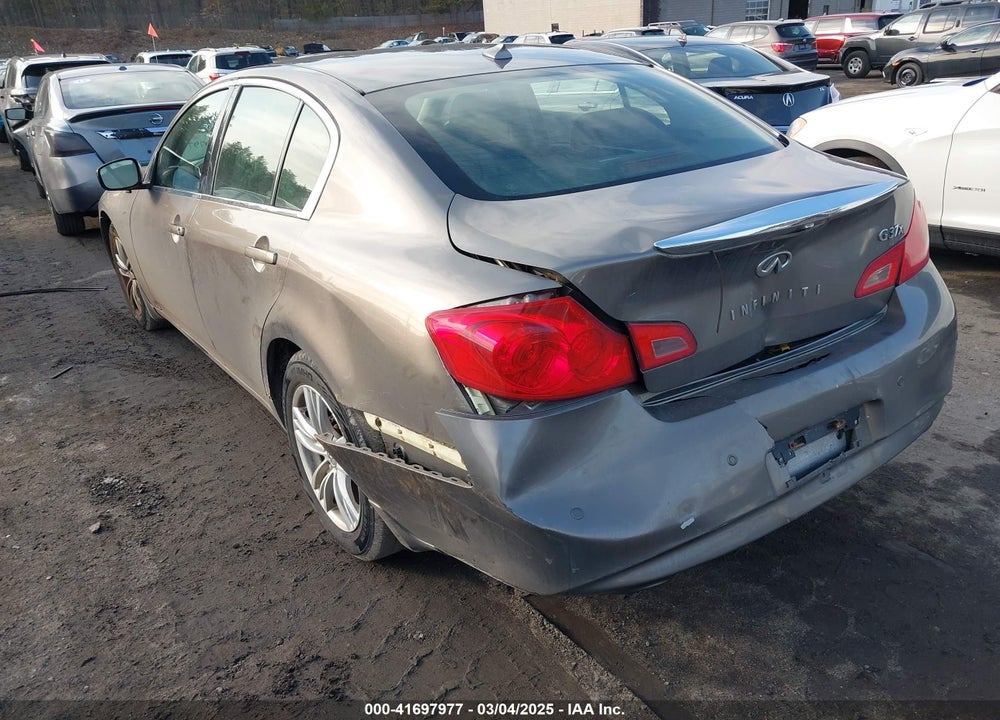 2011 INFINITI G37X VIN: JN1CV6AR9BM401852