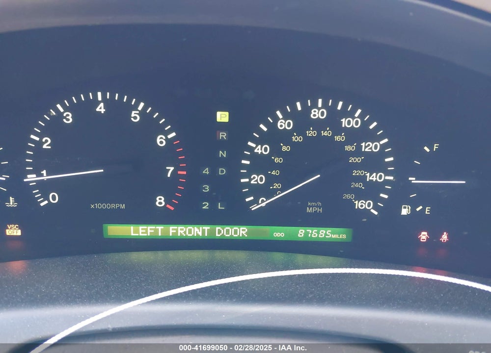 1998 LEXUS LS 400 VIN: JT8BH28F9W0103561