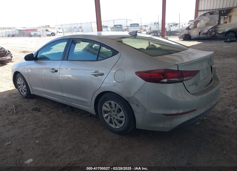 2017 HYUNDAI ELANTRA VIN: 5NPD74LF3HH166421