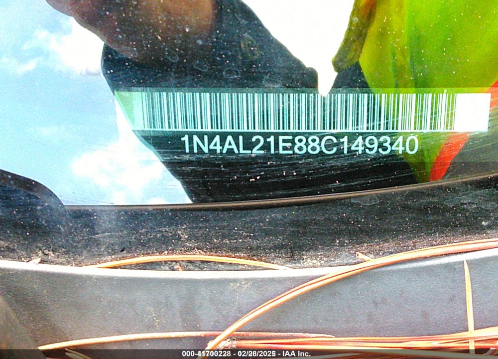 2008 NISSAN ALTIMA VIN: 1N4AL21E88C149340