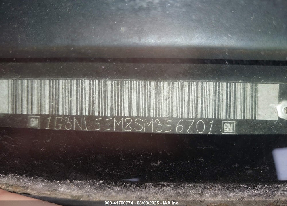 1995 OLDSMOBILE ACHIEVA S VIN: 1G3NL55M8SM356701
