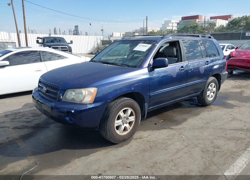2002 TOYOTA HIGHLANDER V6 VIN: JTEGF21AX20045168