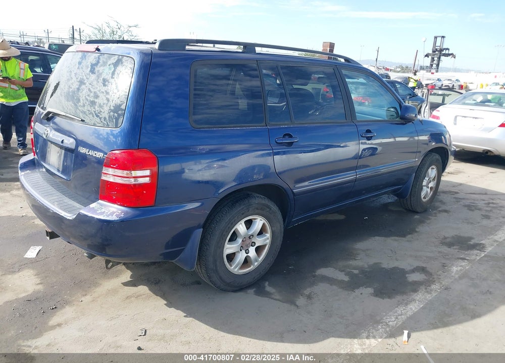 2002 TOYOTA HIGHLANDER V6 VIN: JTEGF21AX20045168