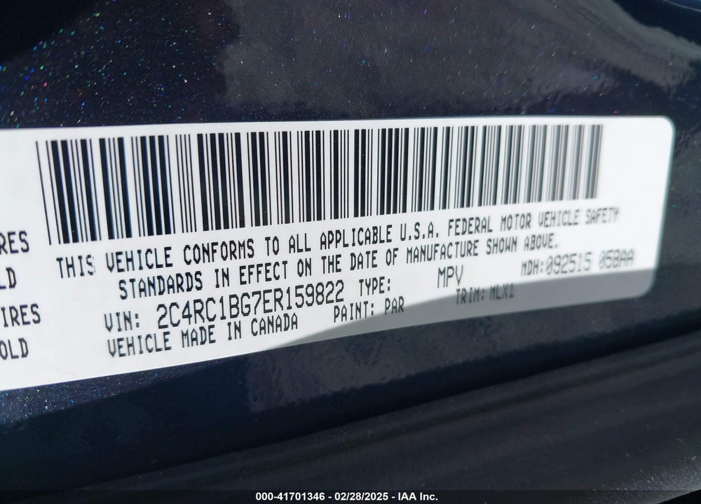 2014 CHRYSLER TOWN & COUNTRY VIN: 2C4RC1BG7ER159822