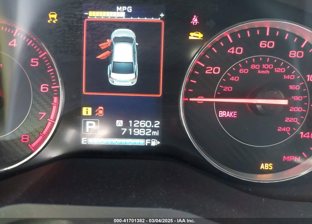 2017 SUBARU IMPREZA VIN: 4S3GTAK6XH3719652