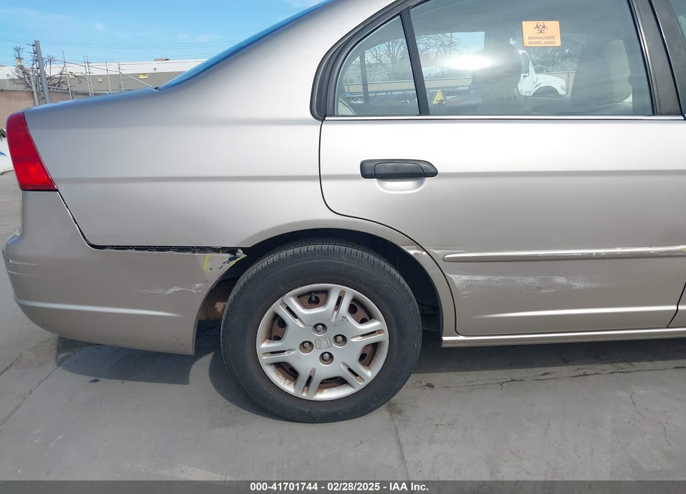 2001 HONDA CIVIC VIN: 2HGES16511H516794