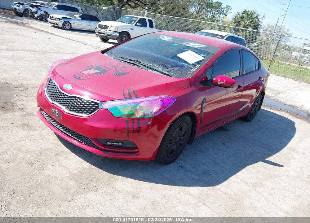 2016 KIA FORTE VIN: KNAFK4A66G5510667