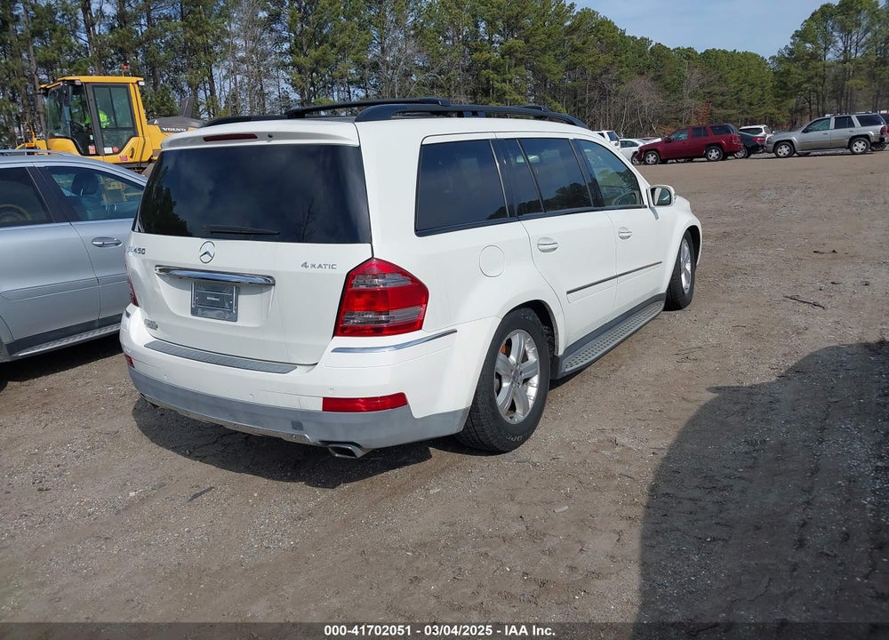 2008 MERCEDES-BENZ GL 450 VIN: 4JGBF71E98A305136