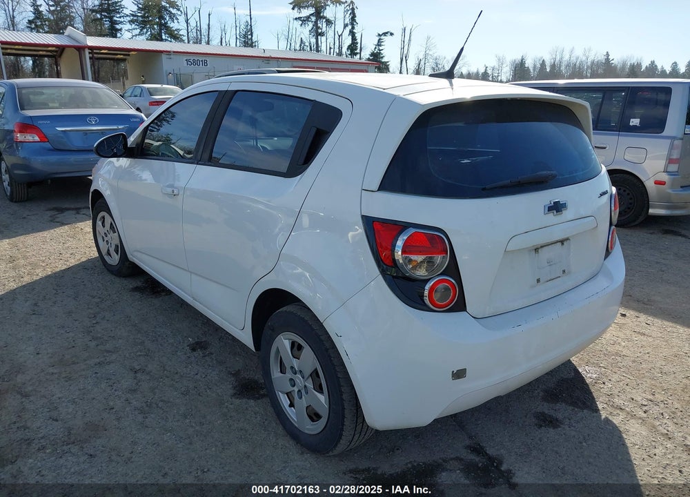 2013 CHEVROLET SONIC LS MANUAL VIN: 1G1JB6SG3D4152664