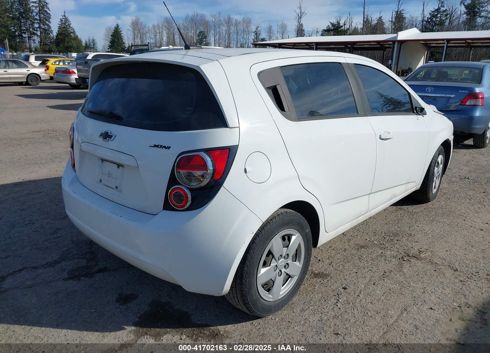 2013 CHEVROLET SONIC LS MANUAL VIN: 1G1JB6SG3D4152664