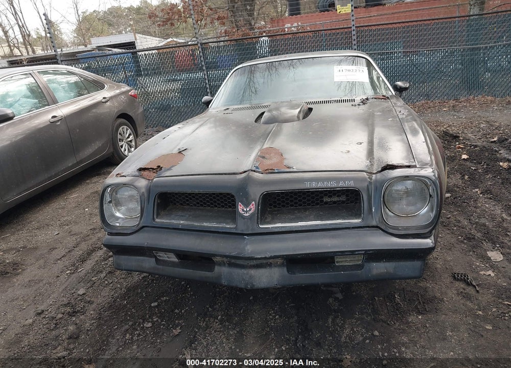 1976 PONTIAC TRANS AM VIN: 2W87Z6N590555