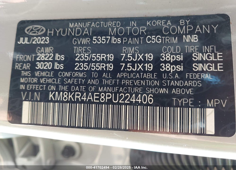 2023 HYUNDAI IONIQ 5 VIN: KM8KR4AE8PU224406