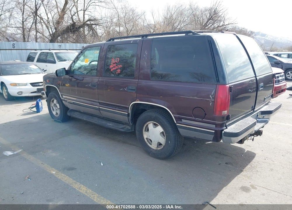 1996 CHEVROLET TAHOE K1500 VIN: 1GNEK13R3TJ397046