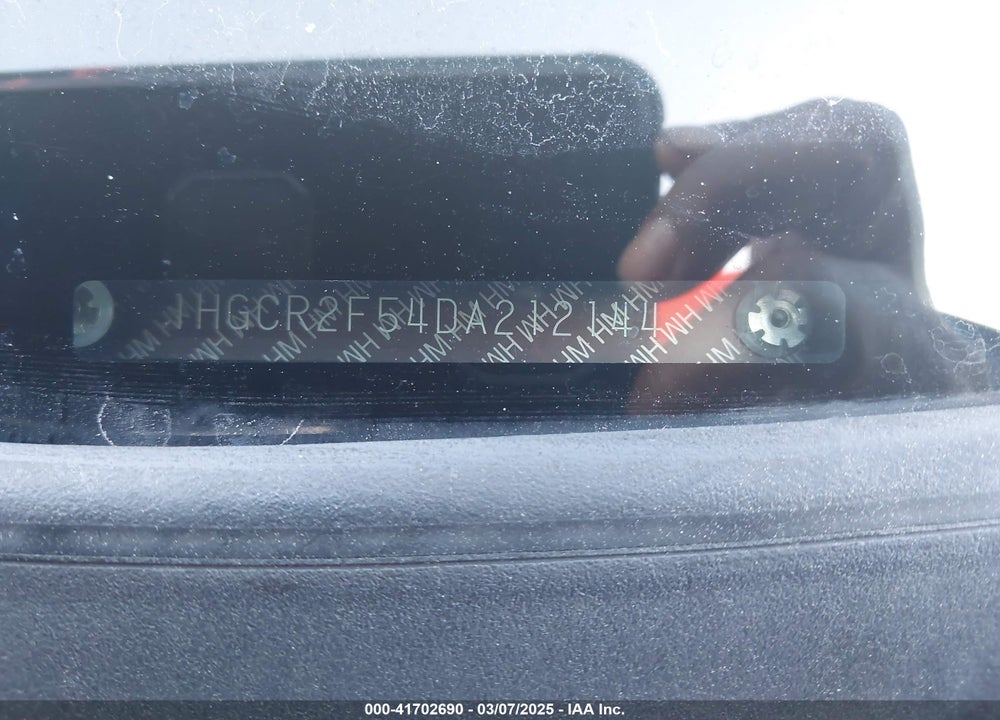 2013 HONDA ACCORD VIN: 1HGCR2F54DA212144