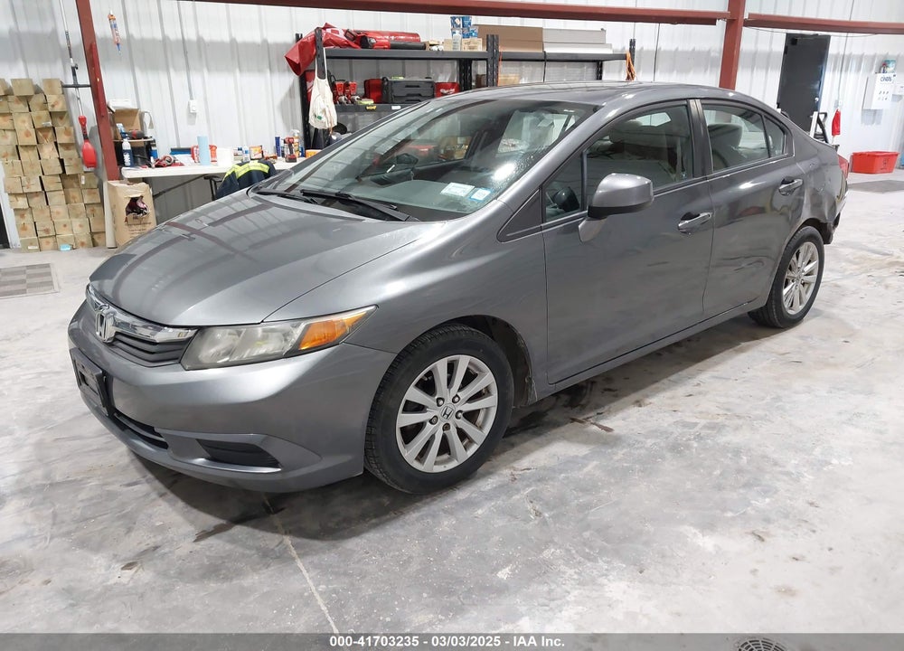 2012 HONDA CIVIC VIN: 2HGFB2F88CH320360