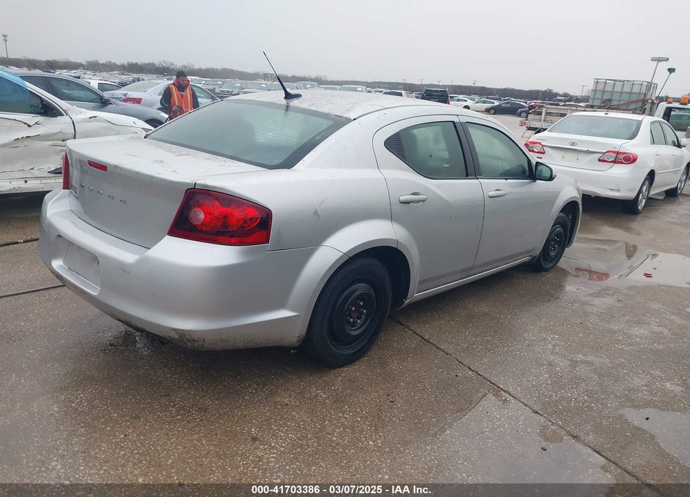 2011 DODGE AVENGER VIN: 1B3BD1FB6BN501476