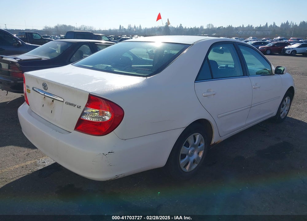 2004 TOYOTA CAMRY LE VIN: 4T1BE32K34U364496