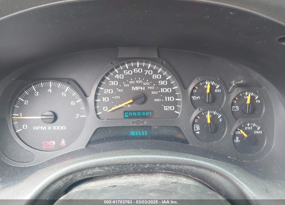 2003 CHEVROLET TRAILBLAZER EXT VIN: 1GNES16S236107834