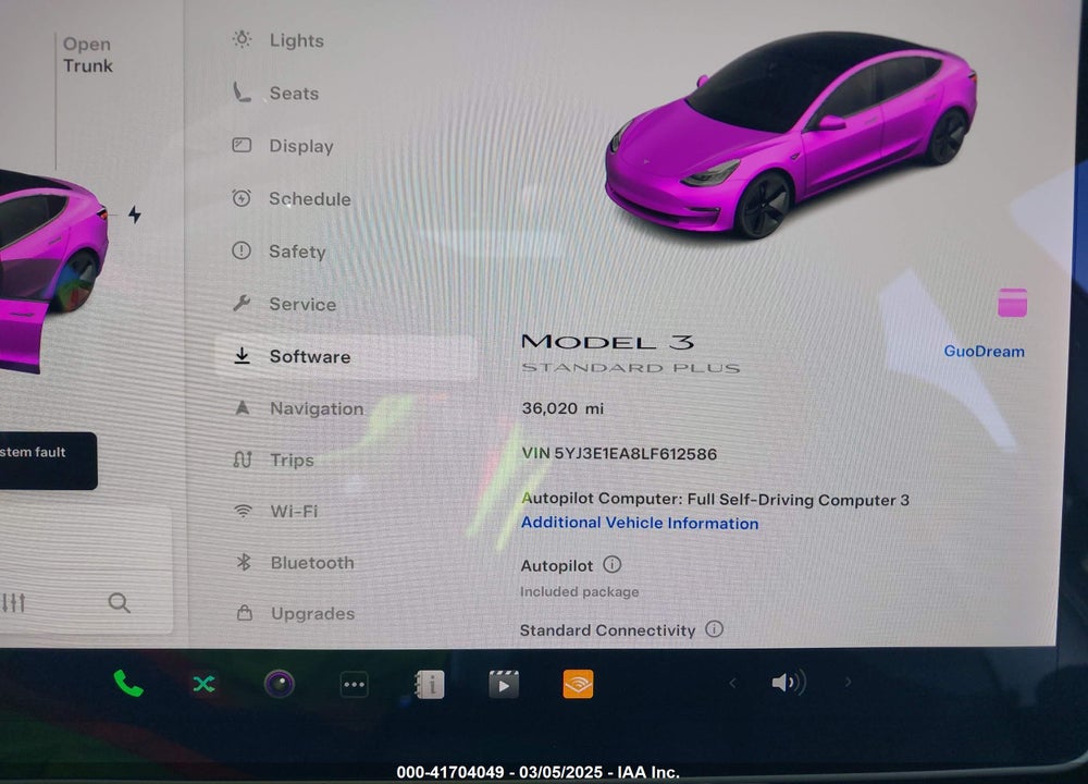 2020 TESLA MODEL 3 VIN: 5YJ3E1EA8LF612586