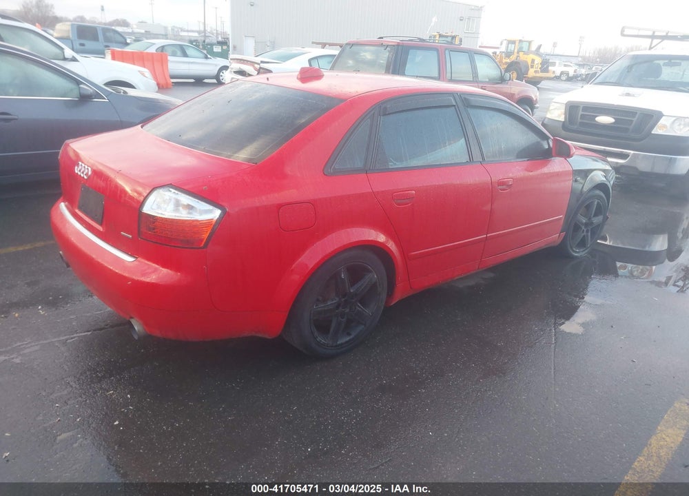 2004 AUDI A4 1.8T VIN: WAULC68EX4A224462