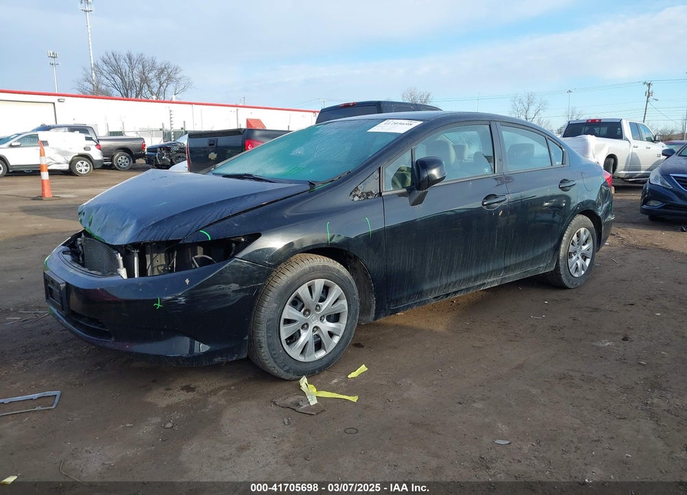 2012 HONDA CIVIC VIN: 19XFB2F54CE109754