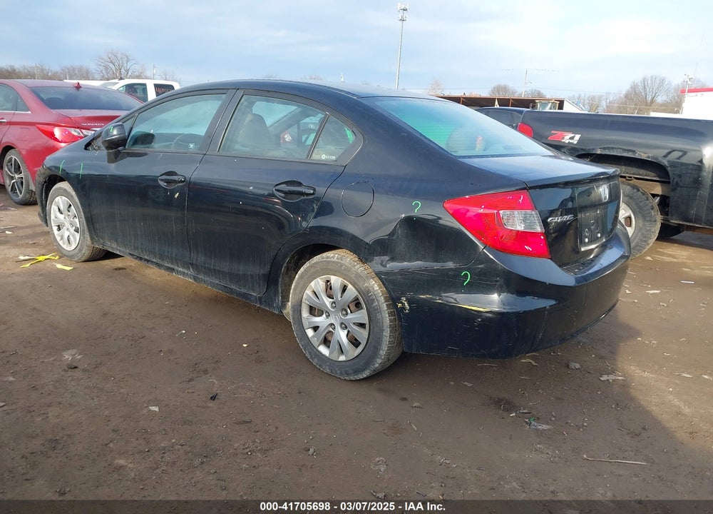 2012 HONDA CIVIC VIN: 19XFB2F54CE109754