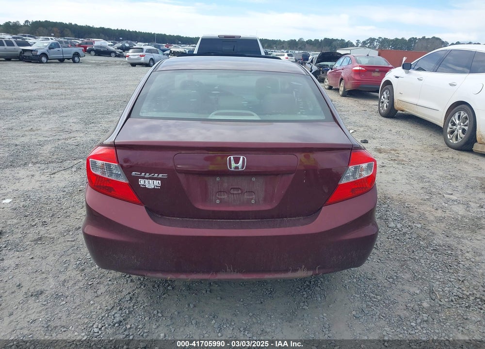 2012 HONDA CIVIC VIN: 19XFB2F81CE055436