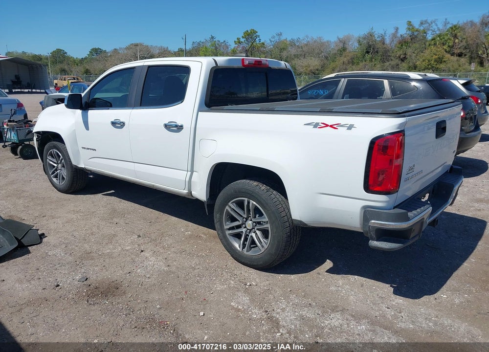 2021 CHEVROLET COLORADO 4WD SHORT BOX LT VIN: 1GCGTCEN0M1111868