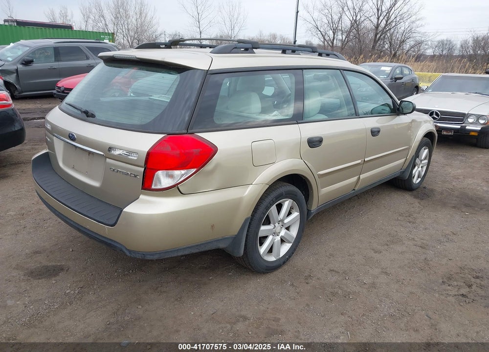 2008 SUBARU OUTBACK VIN: 4S4BP61C887338678
