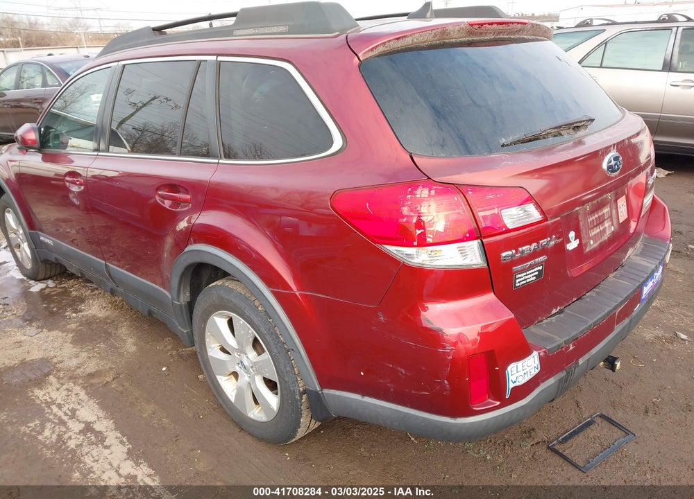 2012 SUBARU OUTBACK VIN: 4S4BRCLC5C3256512