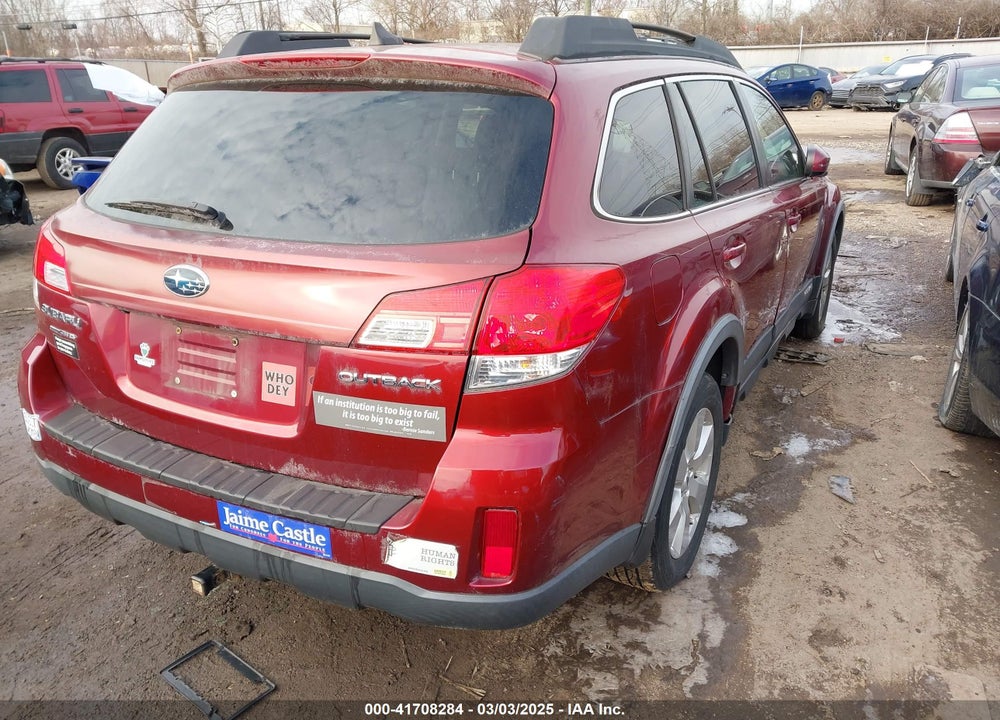 2012 SUBARU OUTBACK VIN: 4S4BRCLC5C3256512