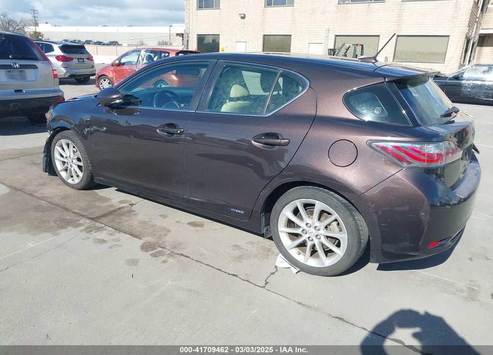 2011 LEXUS CT 200H VIN: JTHKD5BH3B2002456