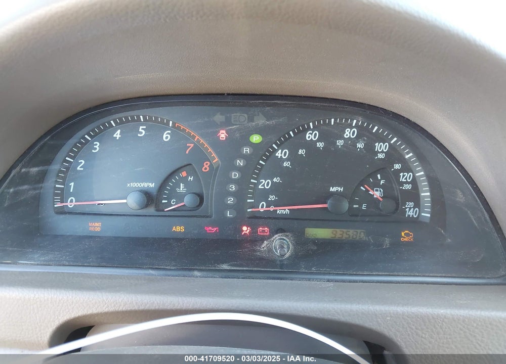 2002 TOYOTA CAMRY XLE V6 VIN: JTDBF30K120005561