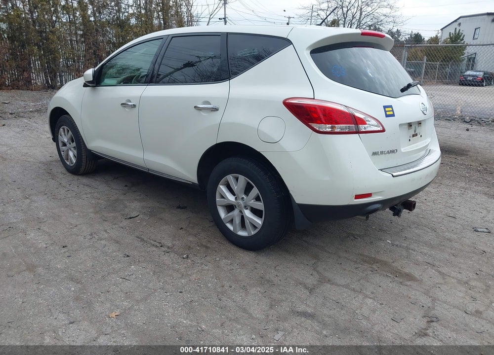 2011 NISSAN MURANO S VIN: JN8AZ1MW3BW160814