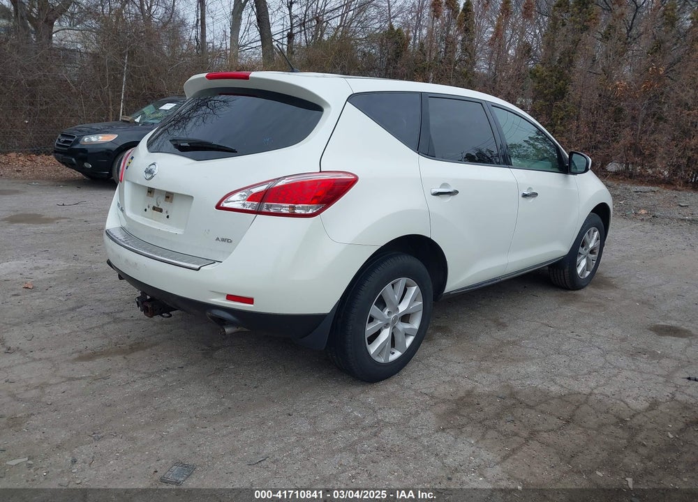 2011 NISSAN MURANO S VIN: JN8AZ1MW3BW160814