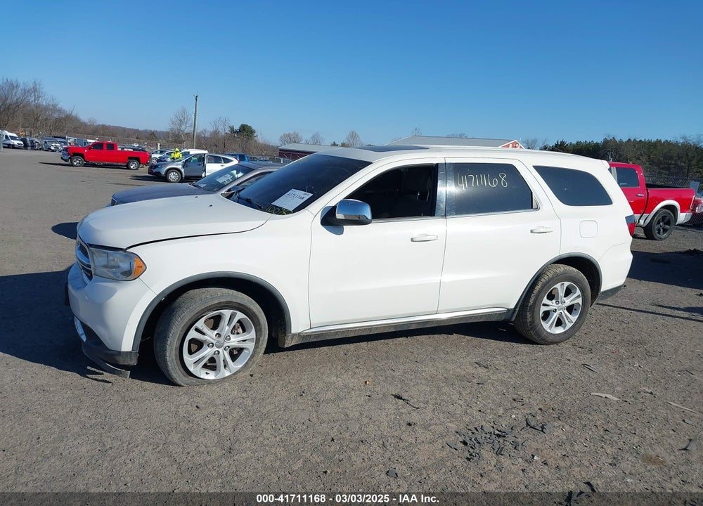 2012 DODGE DURANGO SXT VIN: 1C4RDJAG6CC100782
