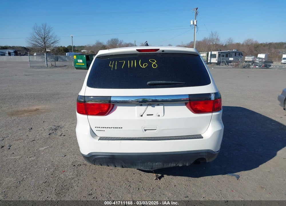 2012 DODGE DURANGO SXT VIN: 1C4RDJAG6CC100782